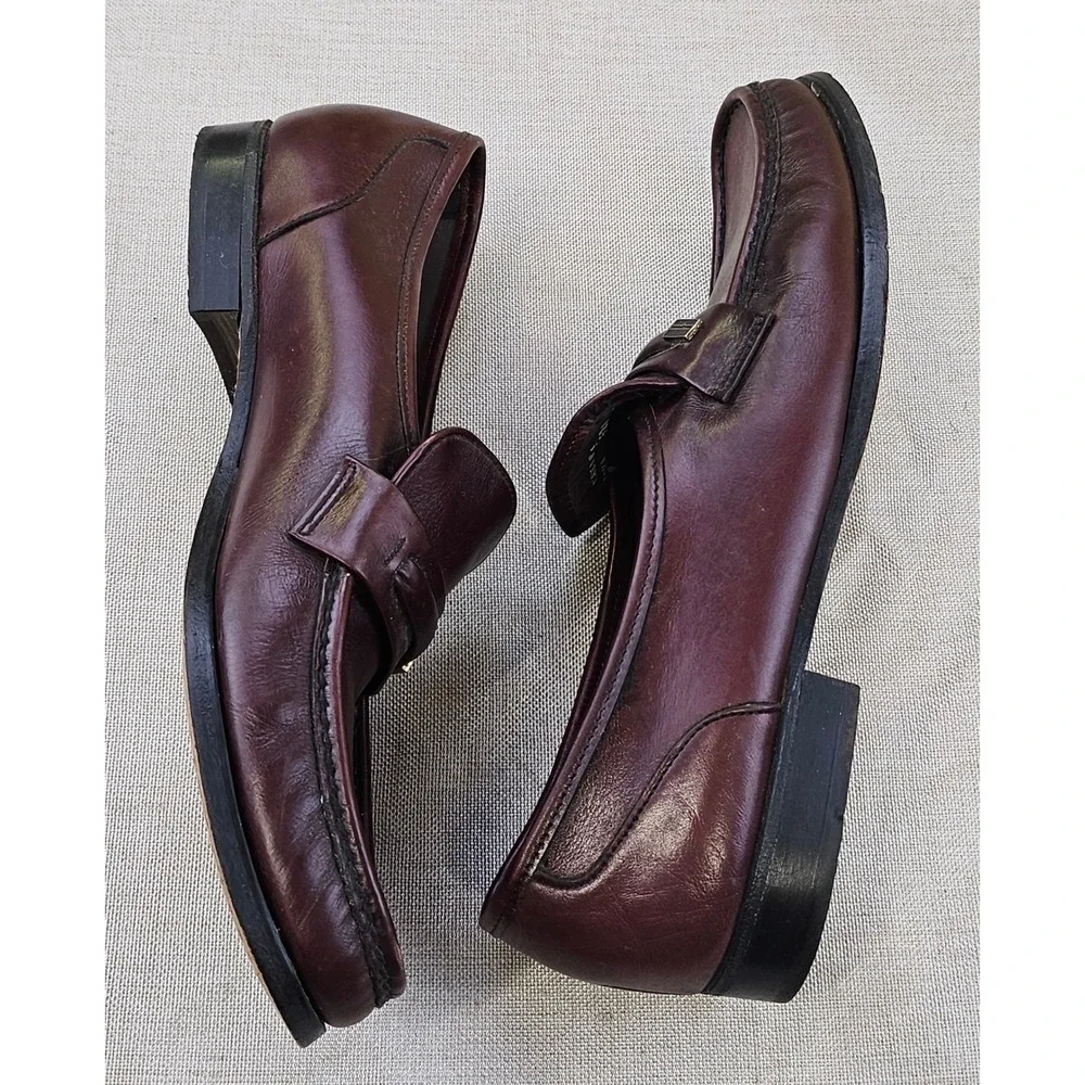Dexter USA Select Burgundy Leather Penny Loafer Shoes Mens‎ Size 10.5 N 521787